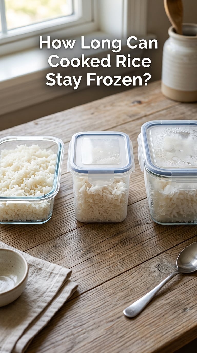 How Long Can Cooked Rice Stay Frozen?