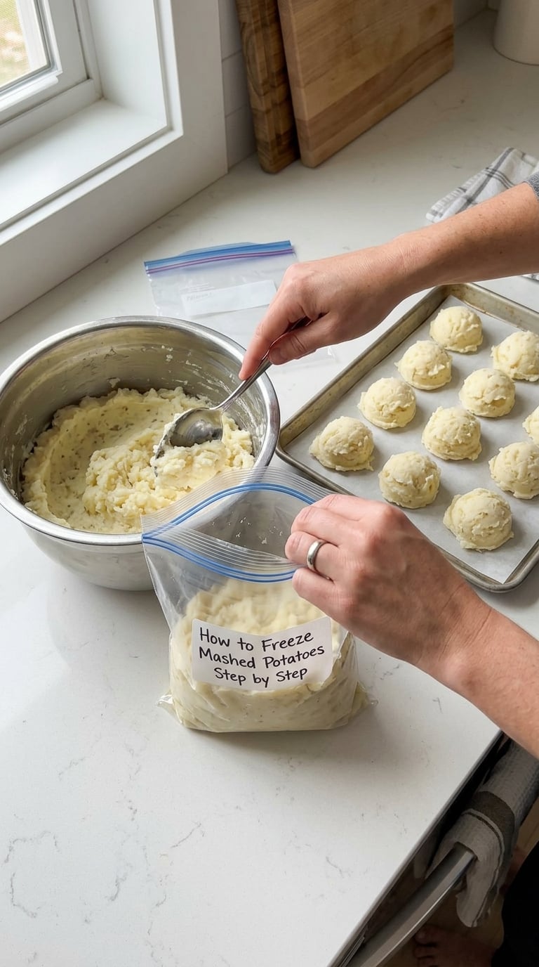How to Freeze Mashed Potatoes Step by Step