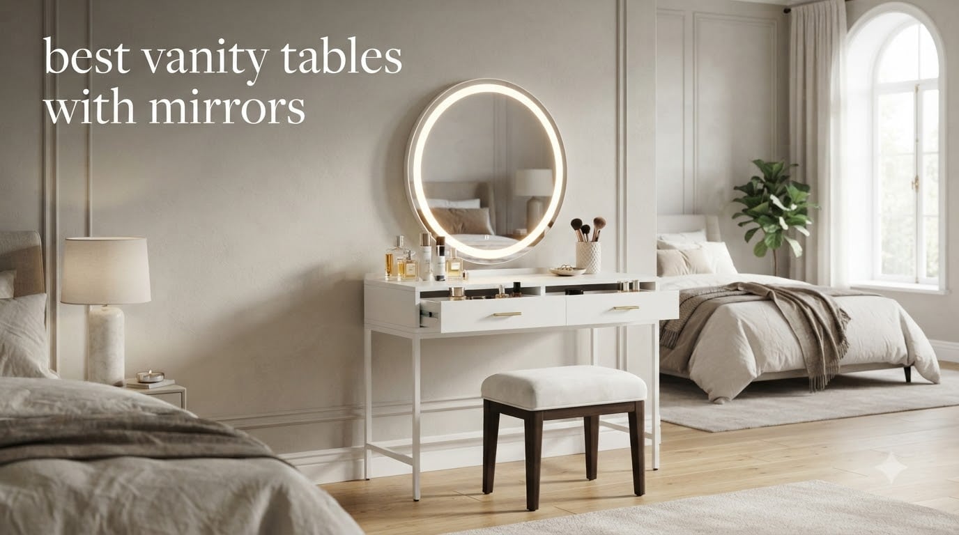 best vanity tables with mirrors