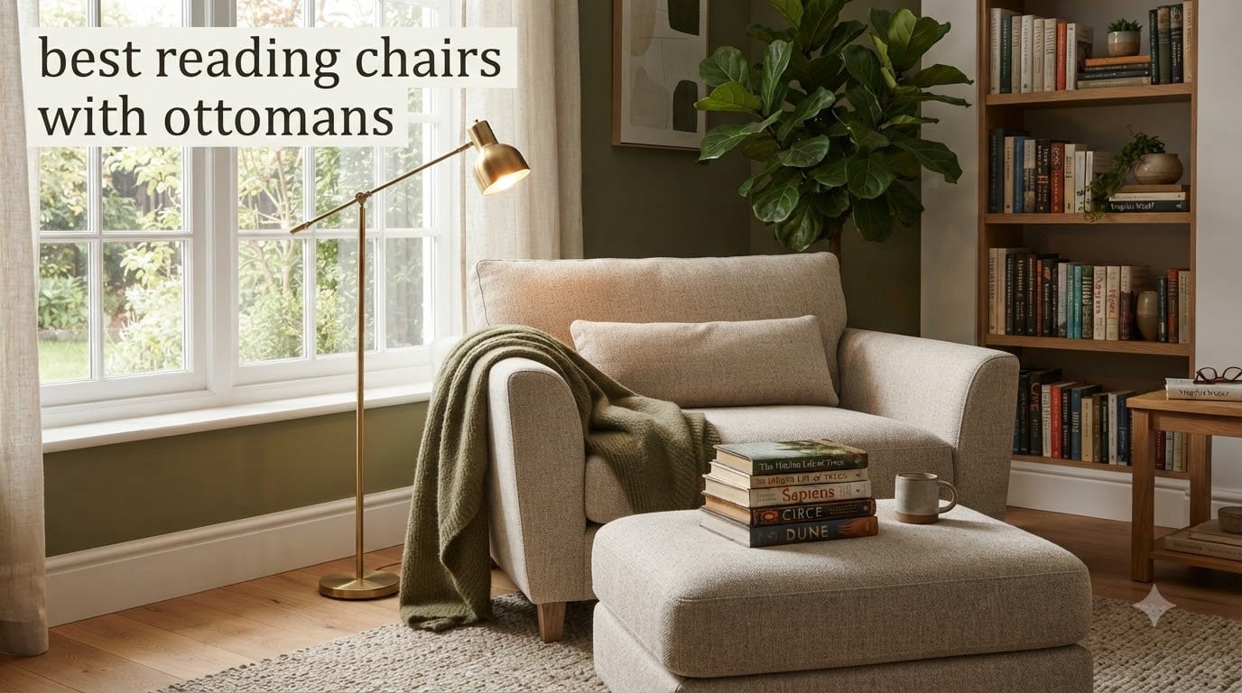 best reading chairs with ottomans