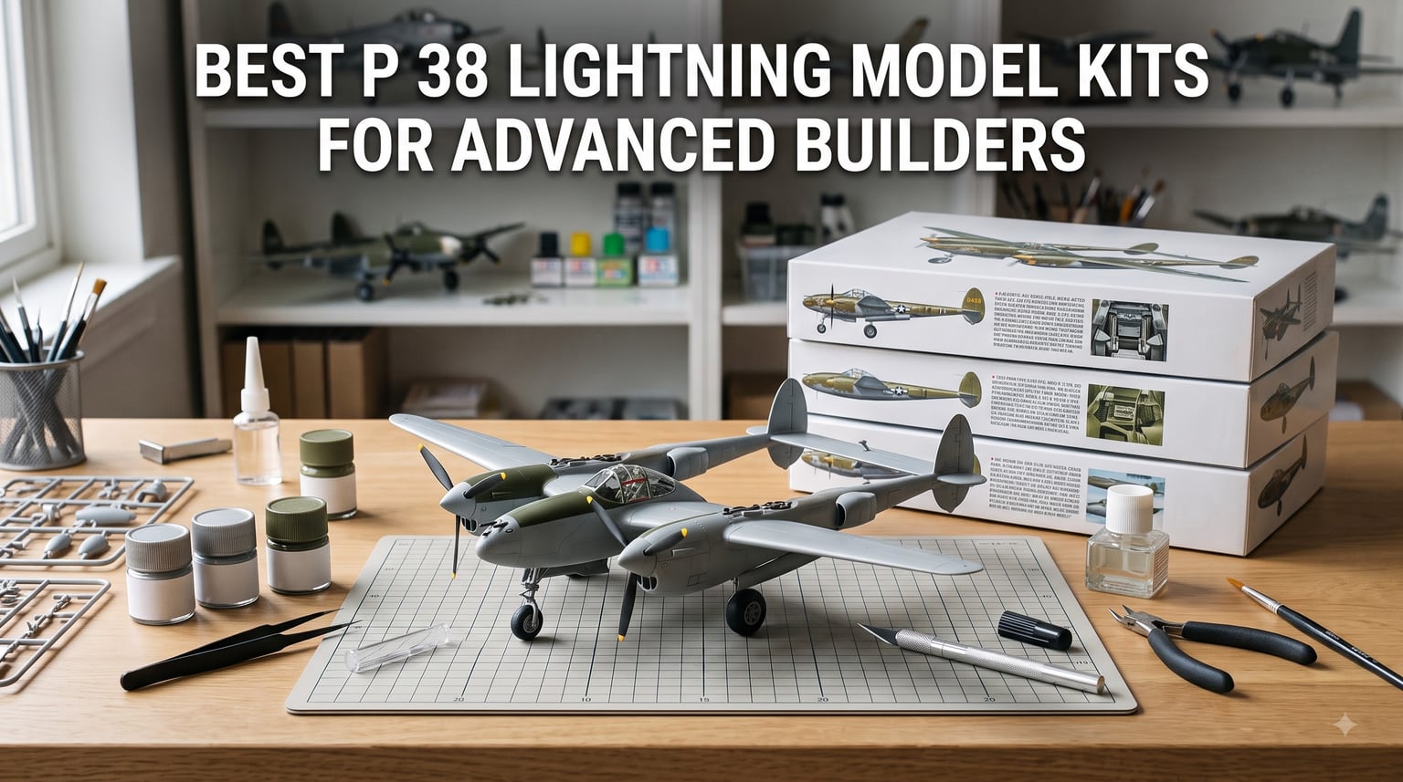 best p 38 lightning model kits for advanced builders