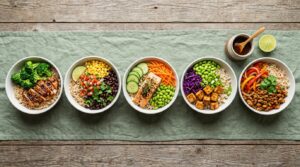 high protein rice bowl ideas for meal prep
