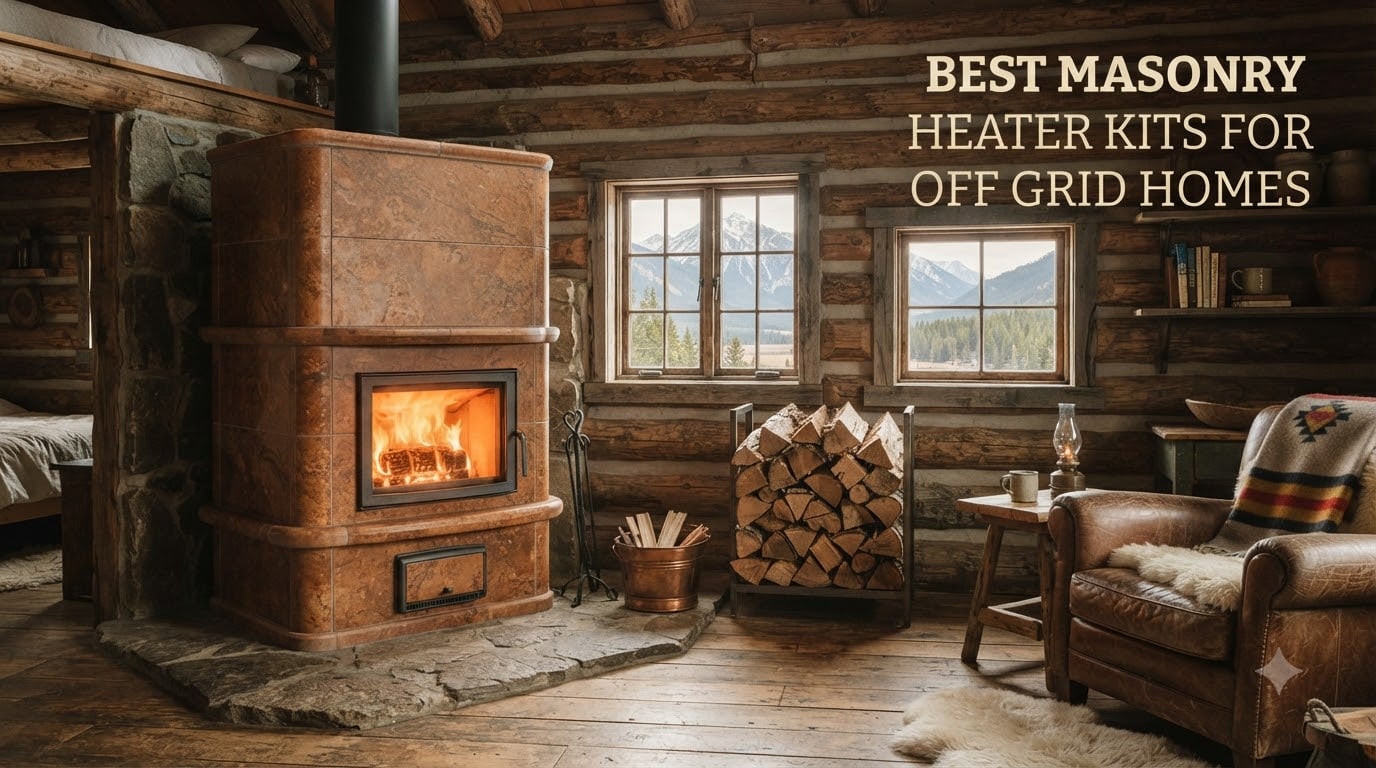 best masonry heater kits for off grid homes