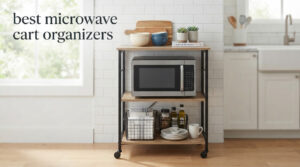 best microwave cart organizers