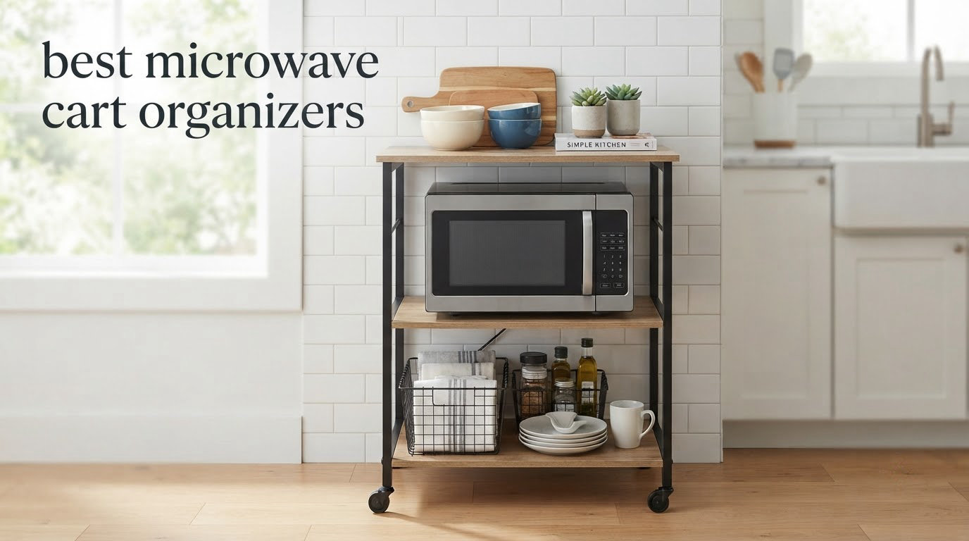 best microwave cart organizers