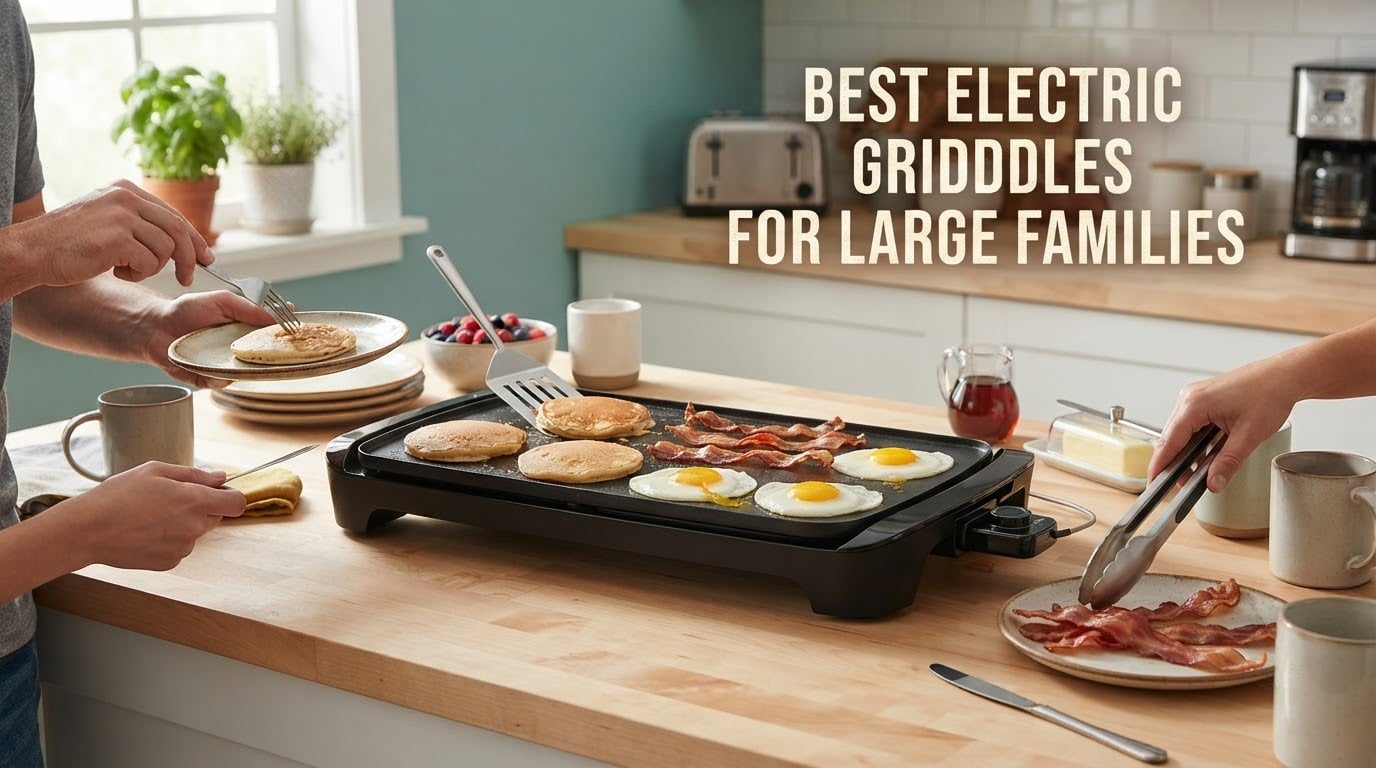 best electric griddles for large families