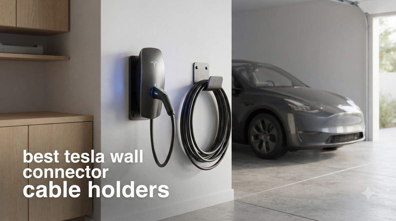 best tesla wall connector cable holders