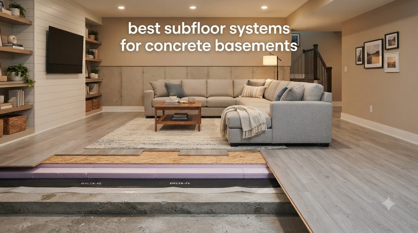 best subfloor systems for concrete basements