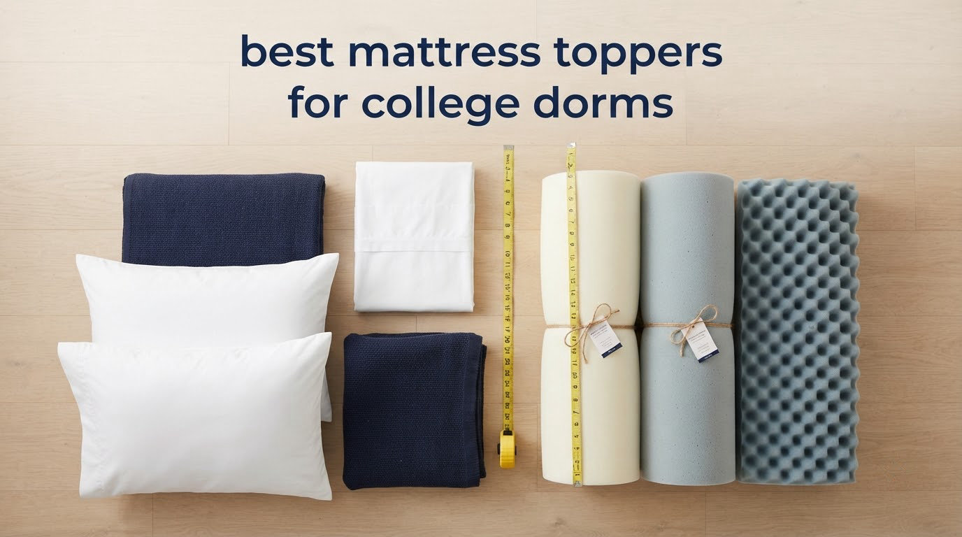 best mattress toppers for college dorms