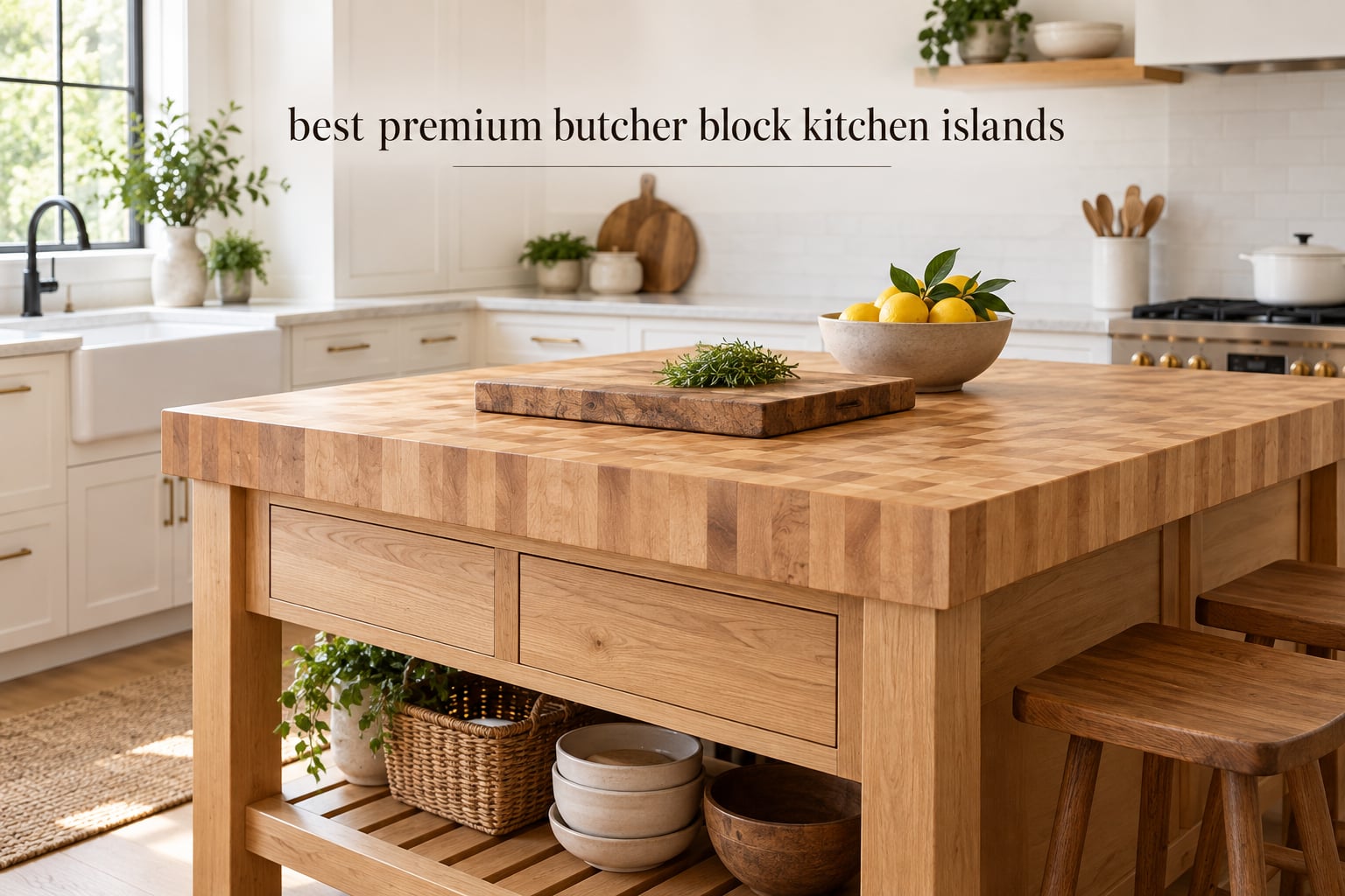best premium butcher block kitchen islands