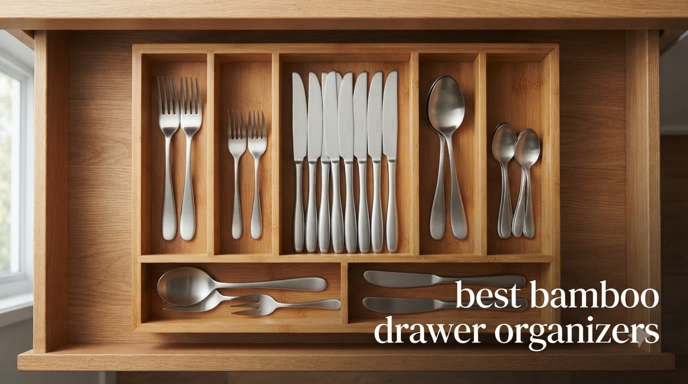 best bamboo drawer organizers