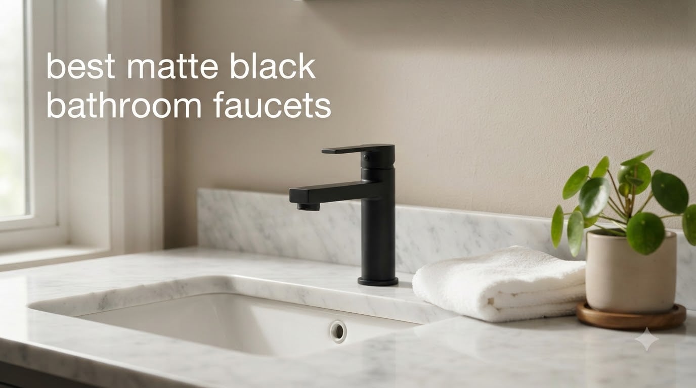 best matte black bathroom faucets