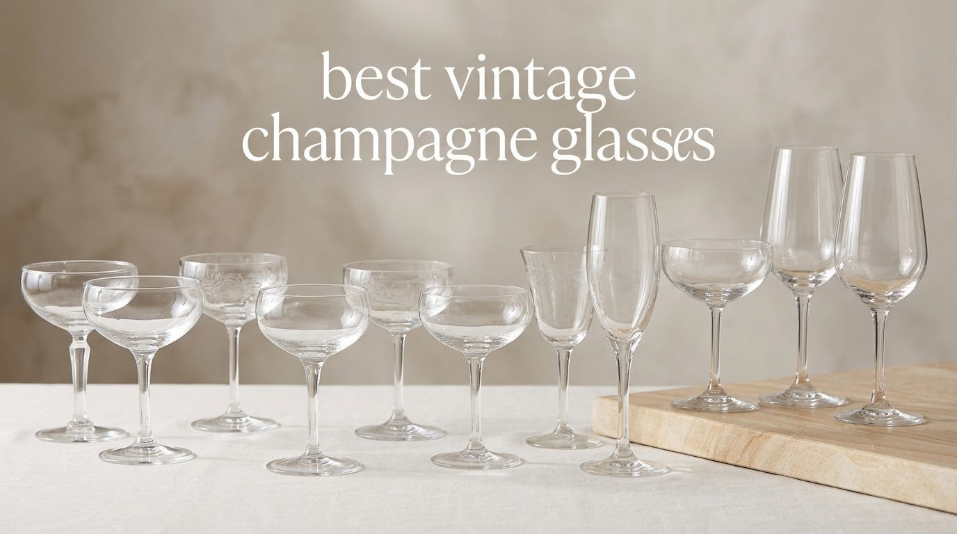 best vintage champagne glasses