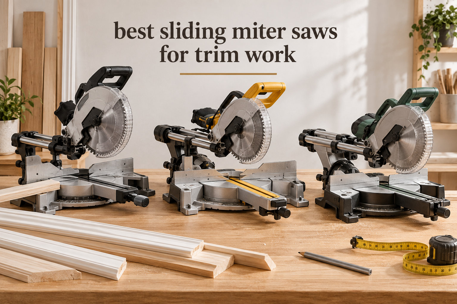 best sliding miter saws for trim work