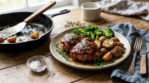one pan honey garlic chicken dinner ideas