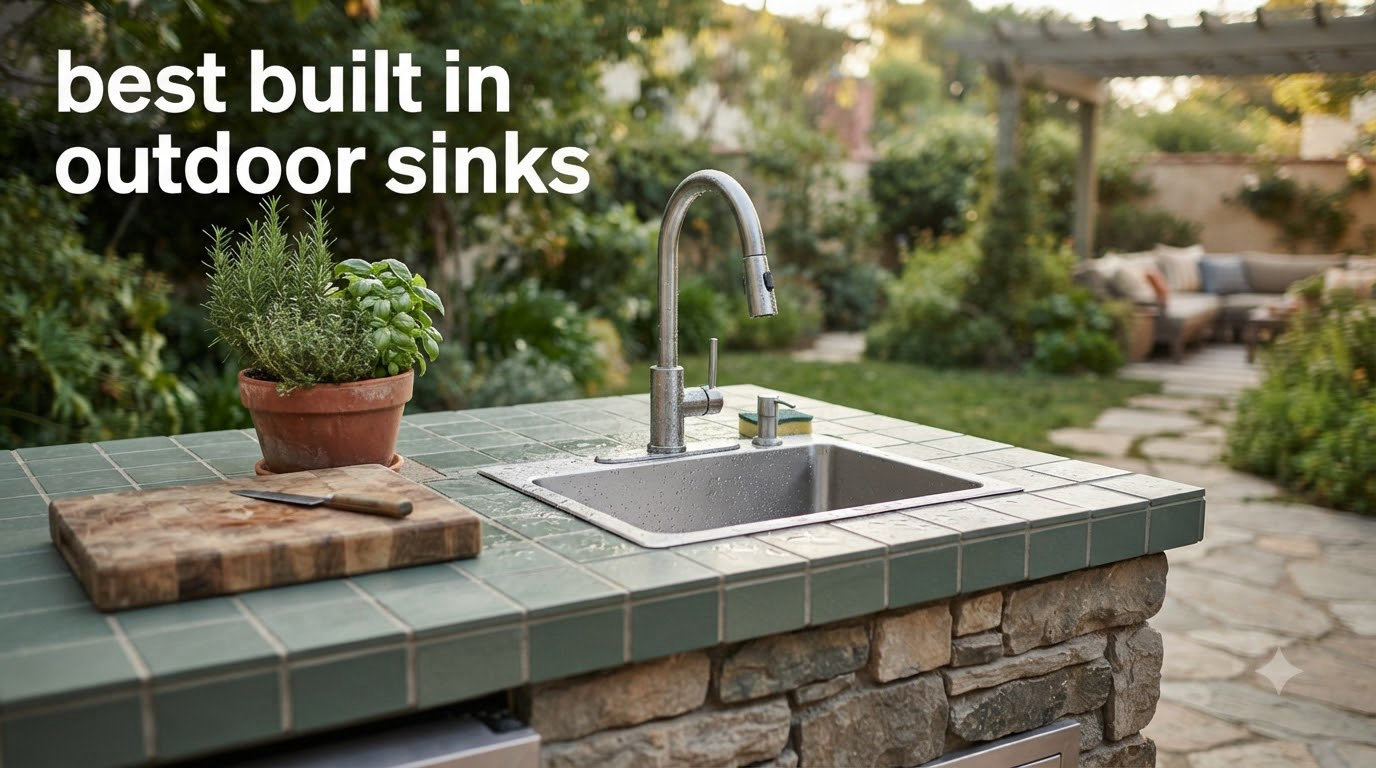 best built in outdoor sinks