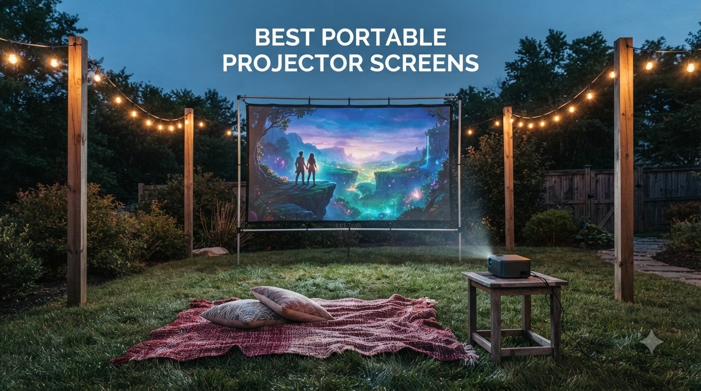 best portable projector screens
