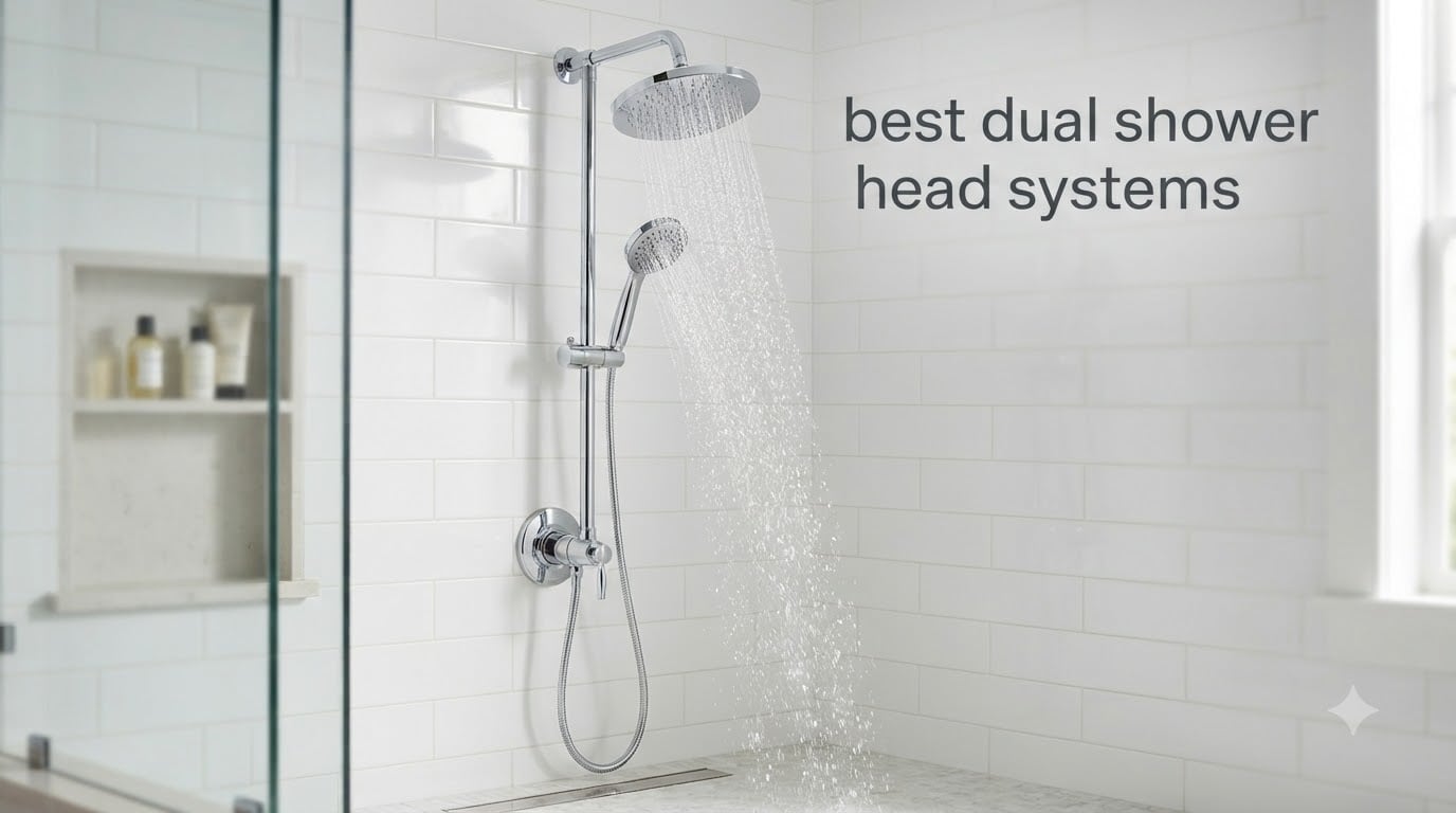 best dual shower head systems