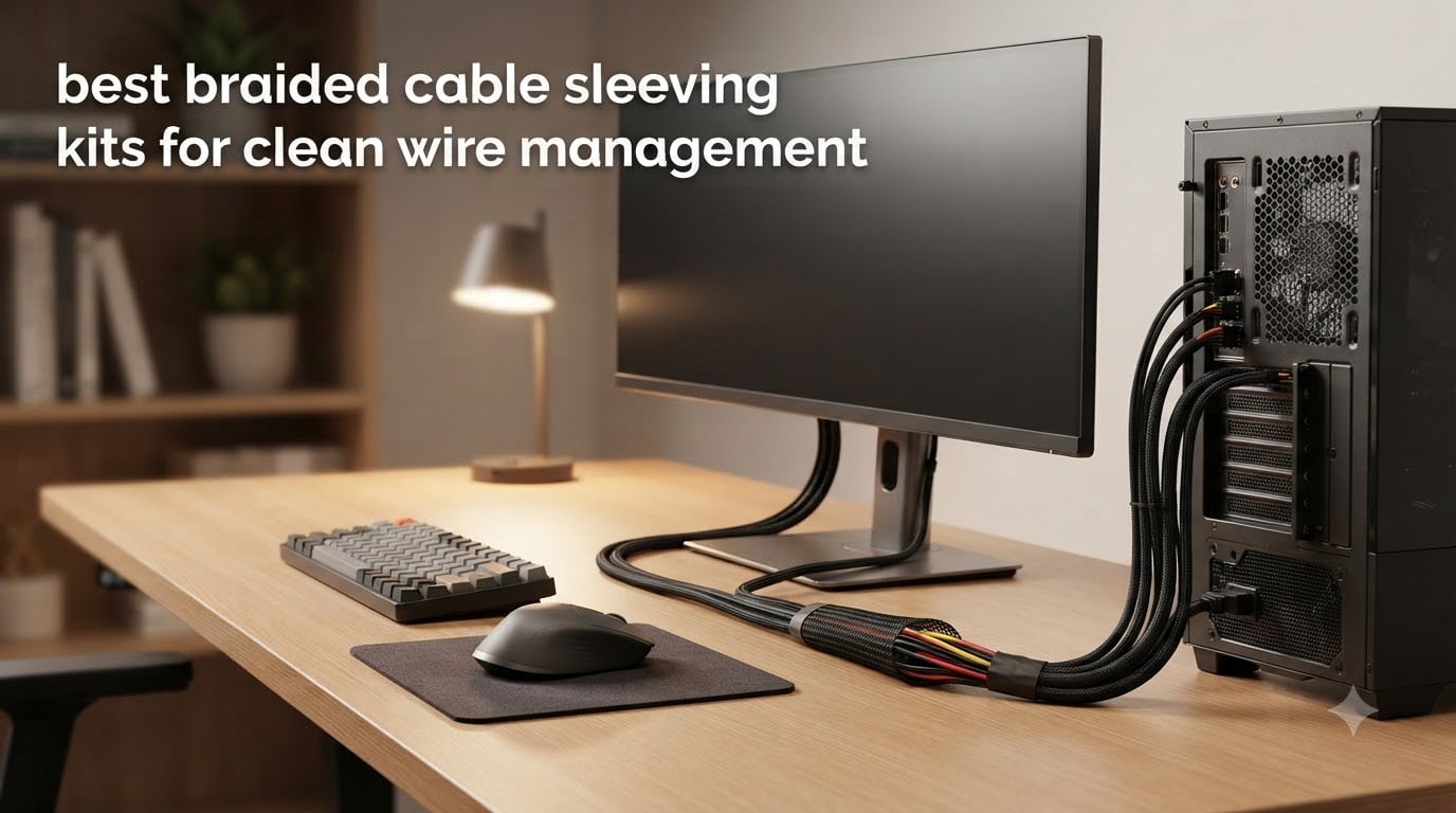best braided cable sleeving kits for clean wire management