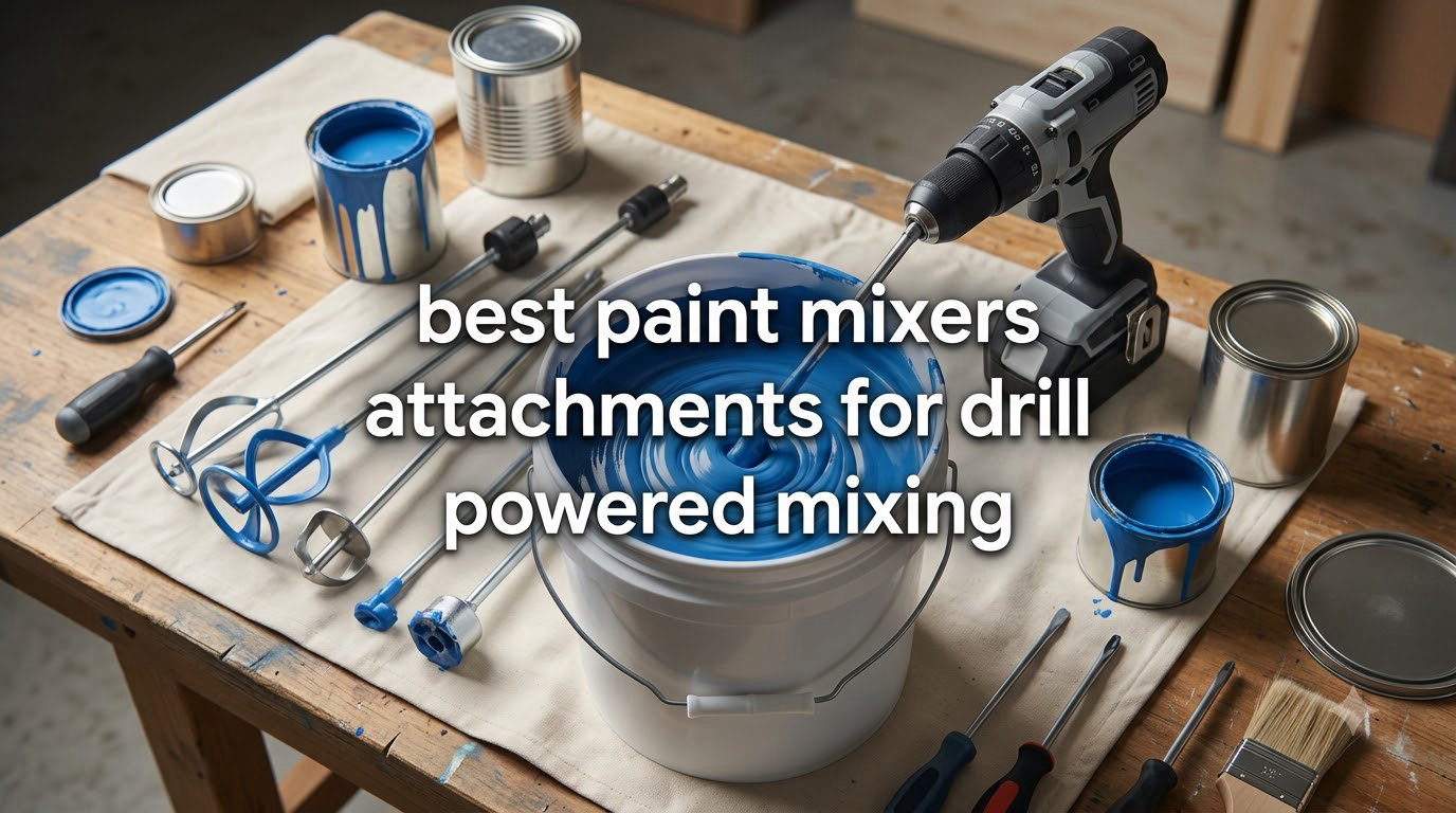 best paint mixers attachments for drill powered mixing