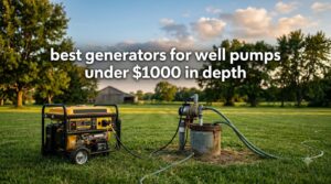 best generators for well pumps under $1000 in depth