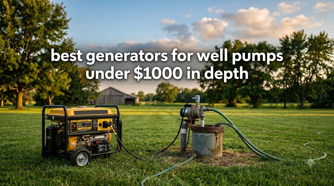 best generators for well pumps under $1000 in depth