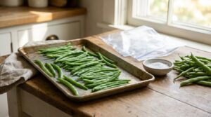 how to freeze fresh green beans without blanching