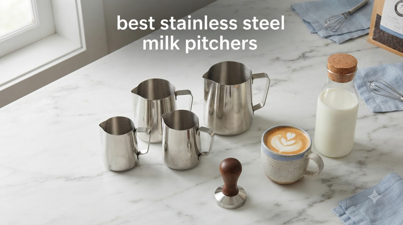best stainless steel milk pitchers