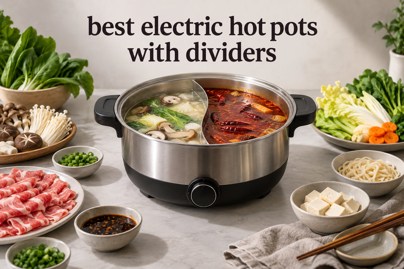 best electric hot pots with dividers