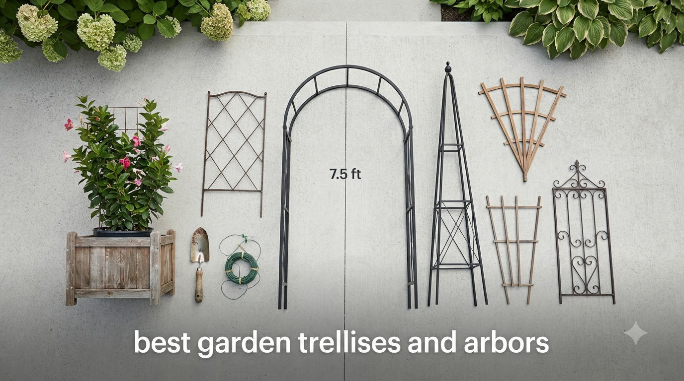 best garden trellises and arbors