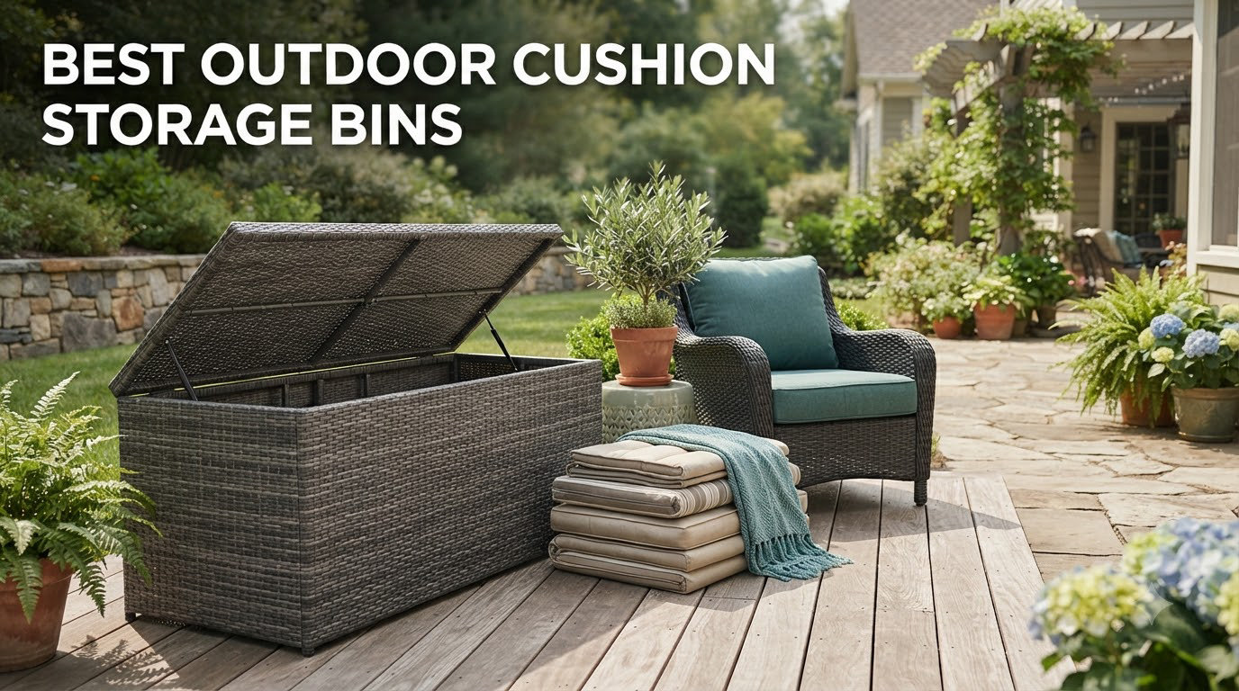 best outdoor cushion storage bins