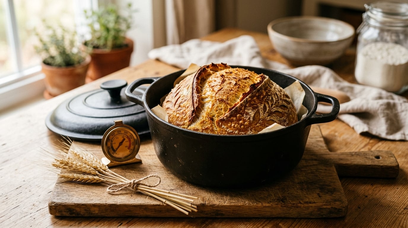 what temperature to bake bread at