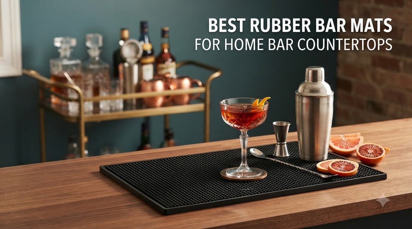 best rubber bar mats for home bar countertops