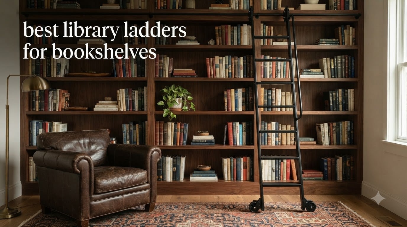 best library ladders for bookshelves