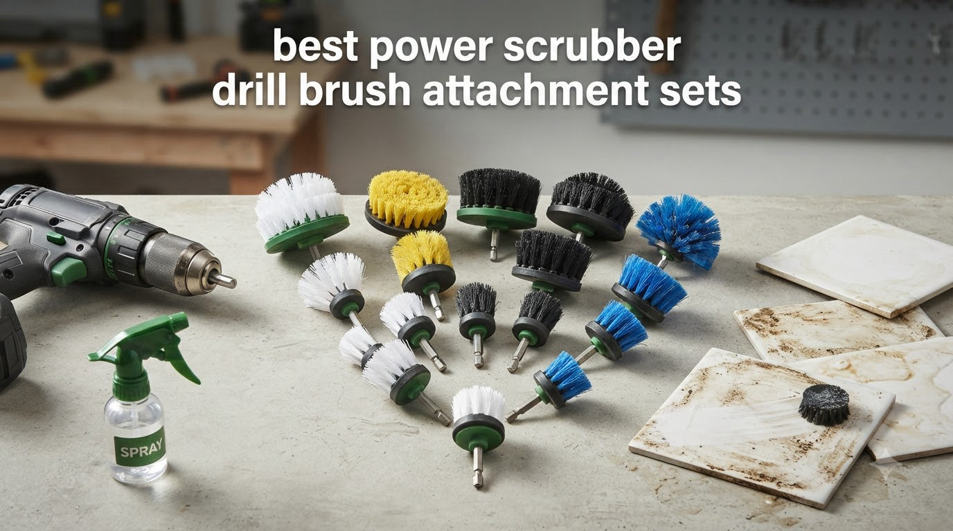 best power scrubber drill brush attachment sets