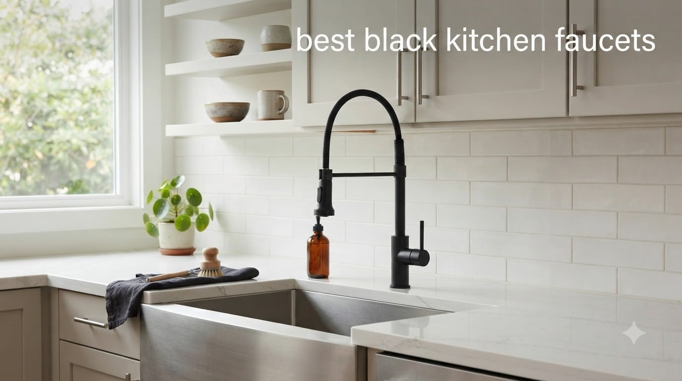 best black kitchen faucets