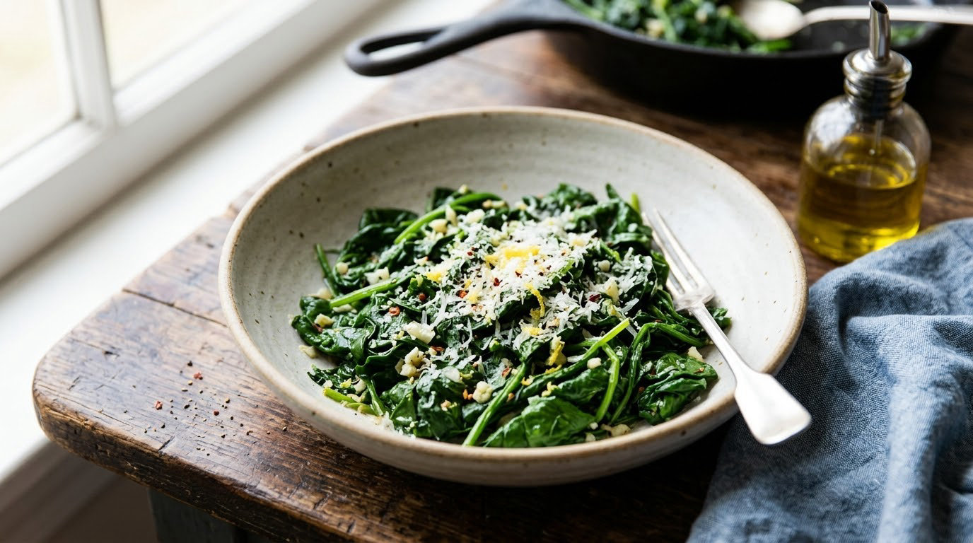 easy spinach recipes for dinner sides