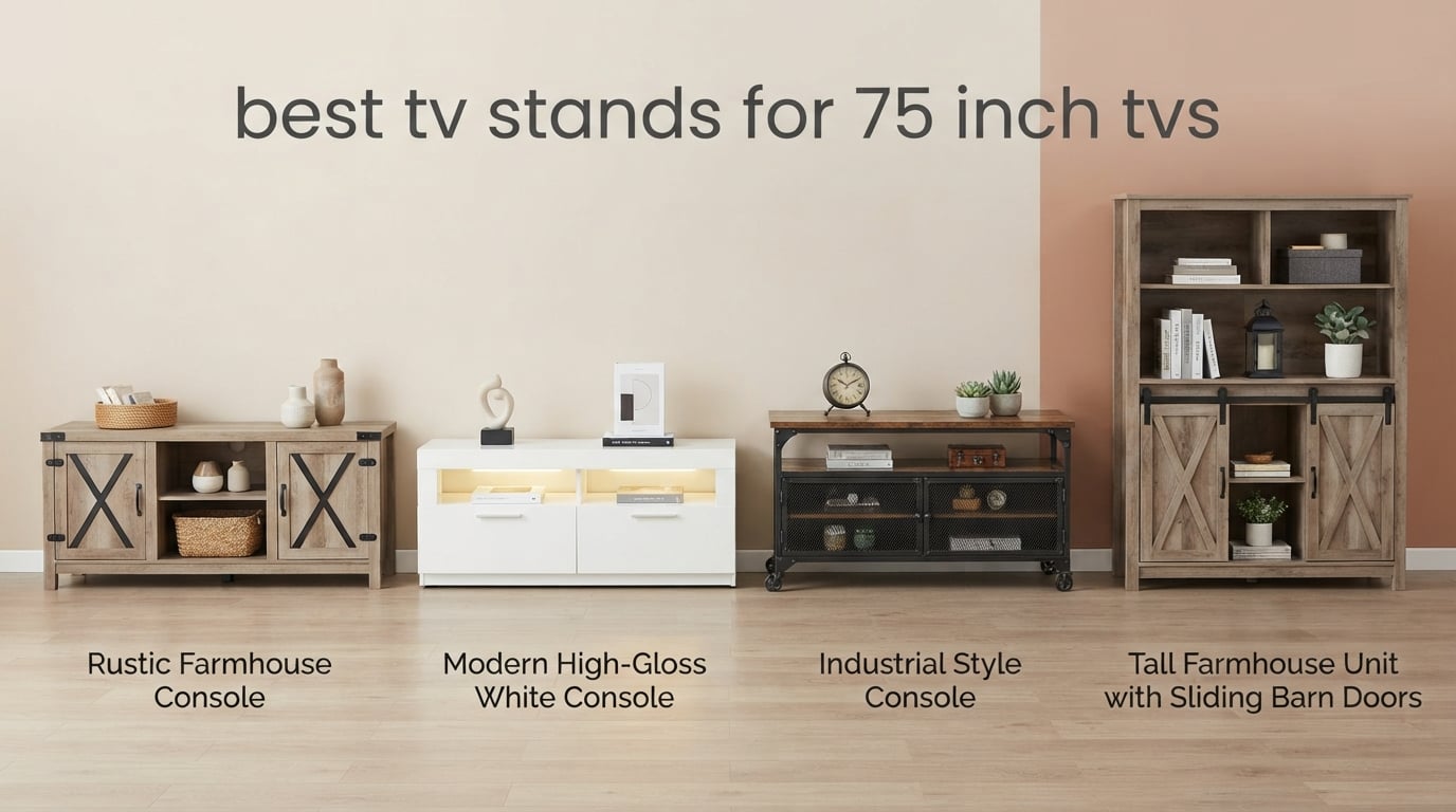 best tv stands for 75 inch tvs