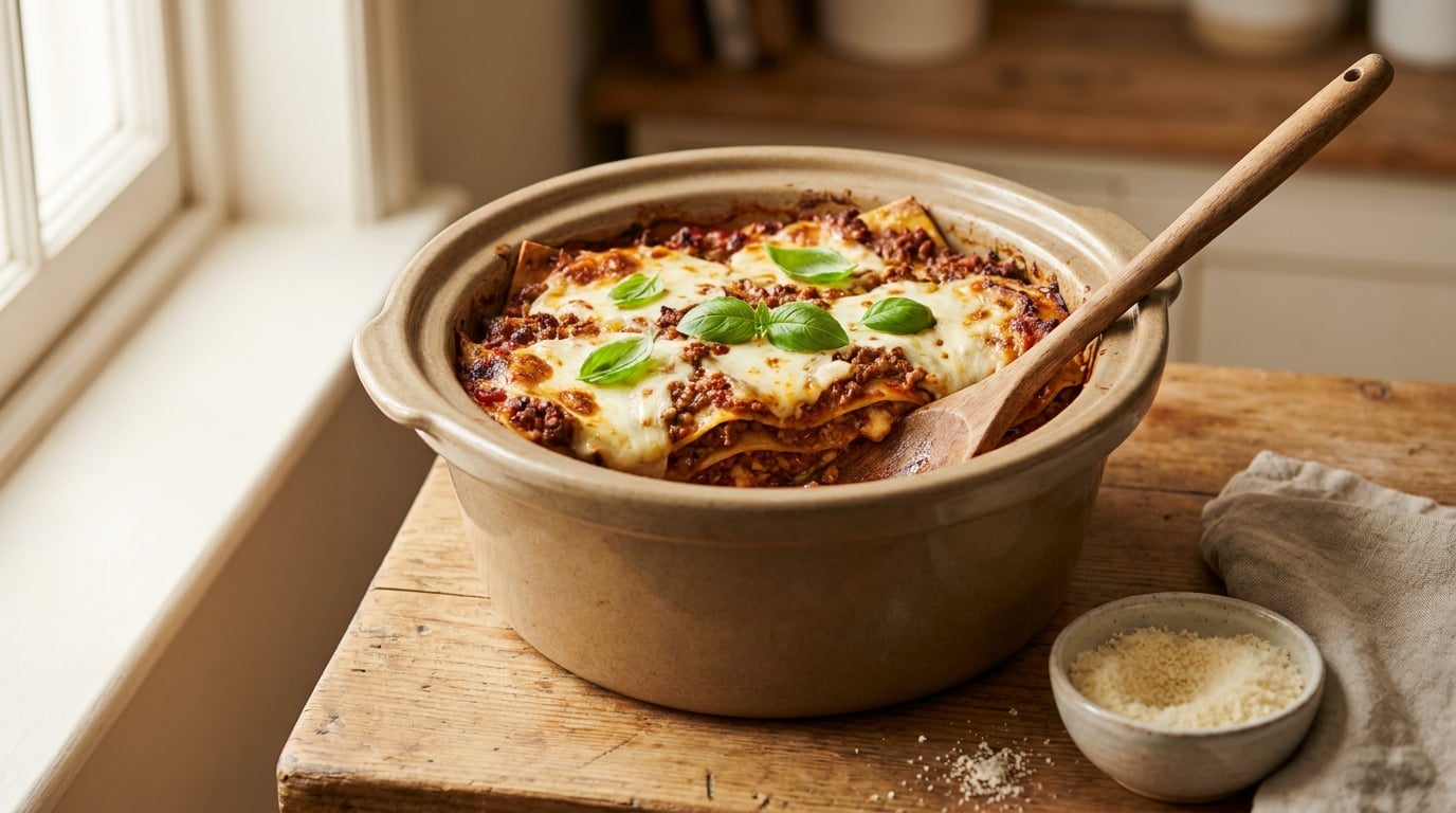 easy crockpot lasagna recipe
