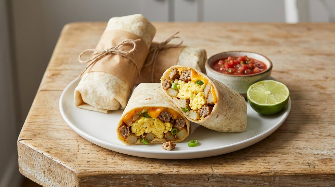 make ahead breakfast burritos for the freezer