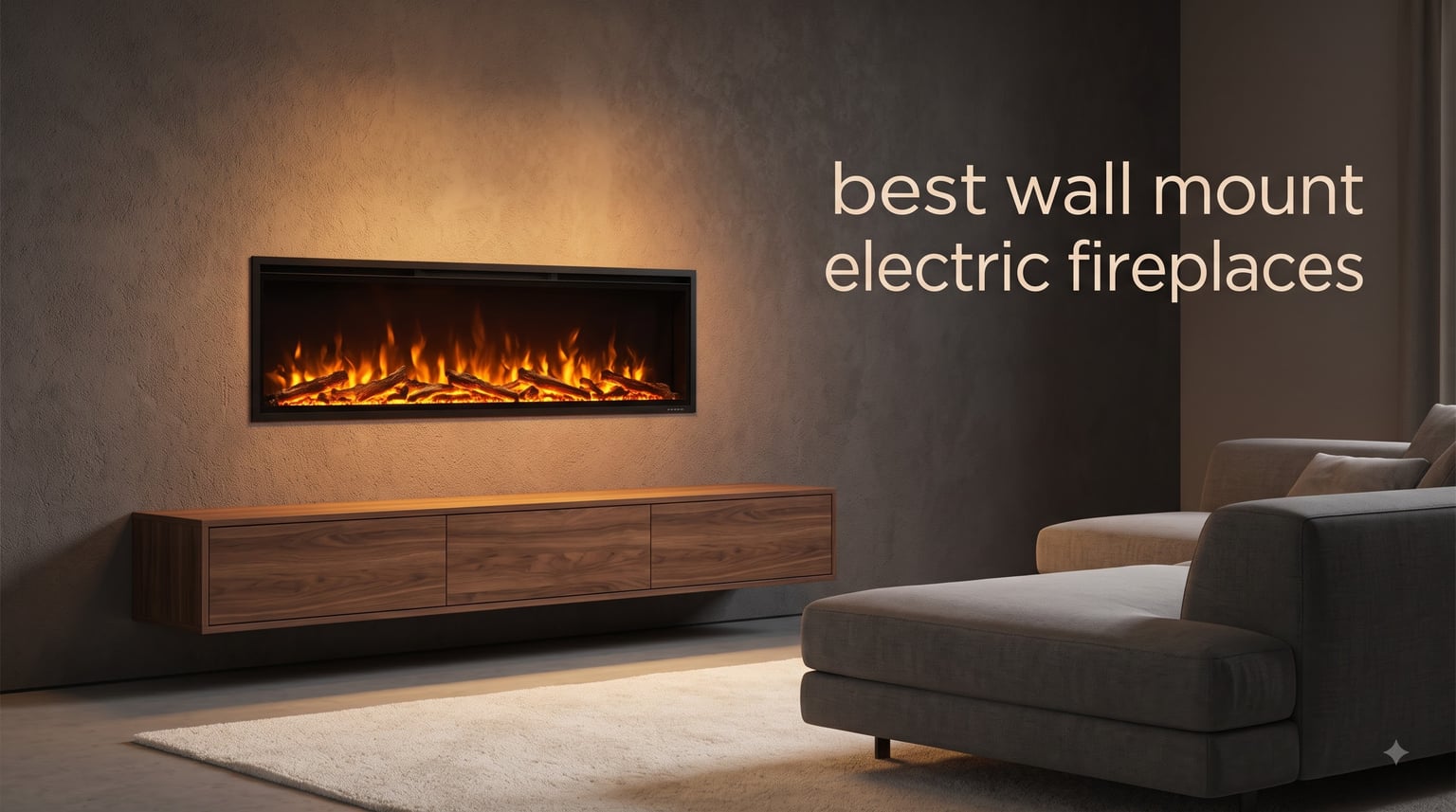best wall mount electric fireplaces