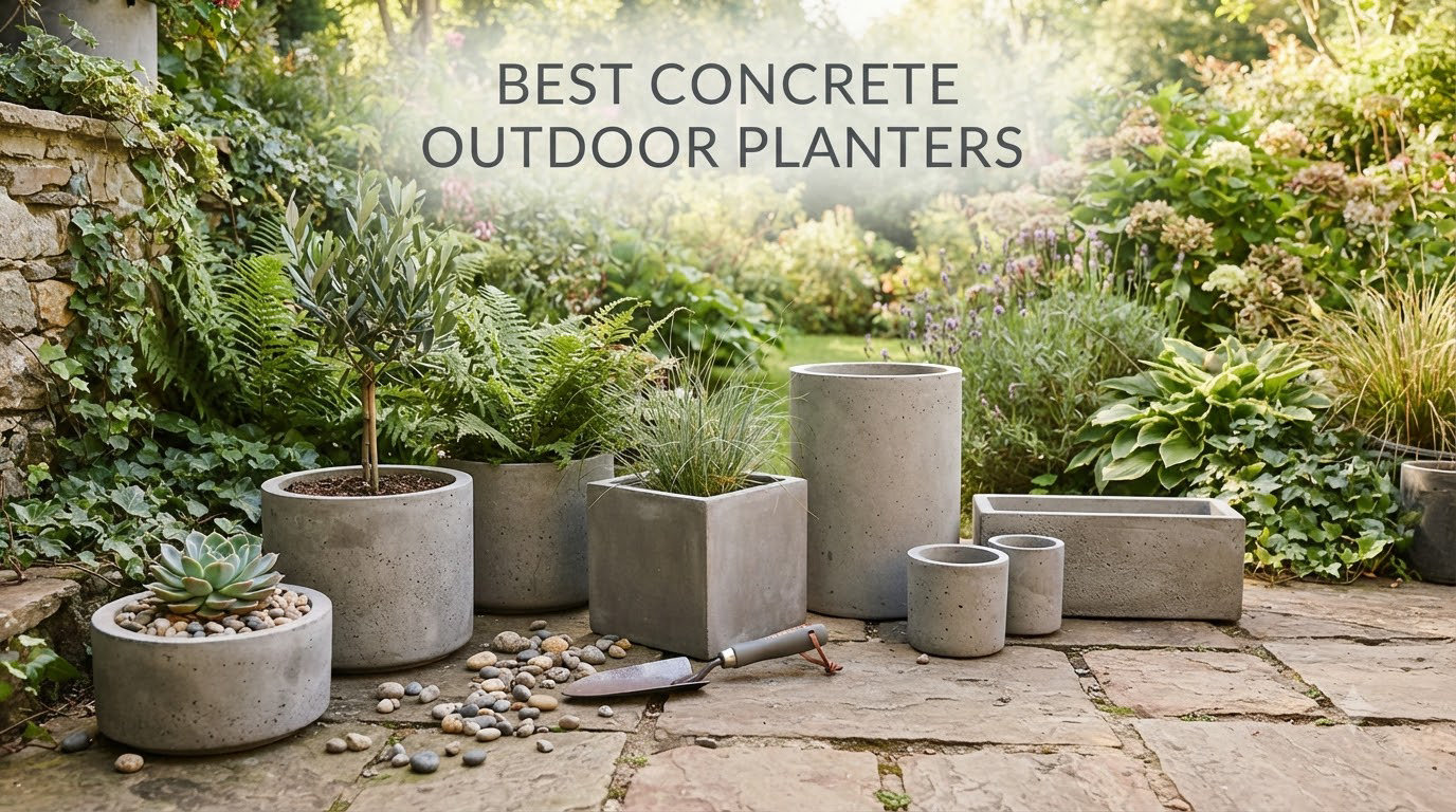 best concrete outdoor planters