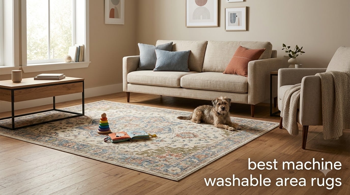 best machine washable area rugs