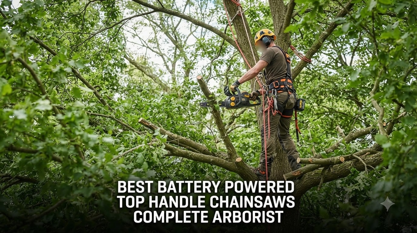 best battery powered top handle chainsaws complete arborist