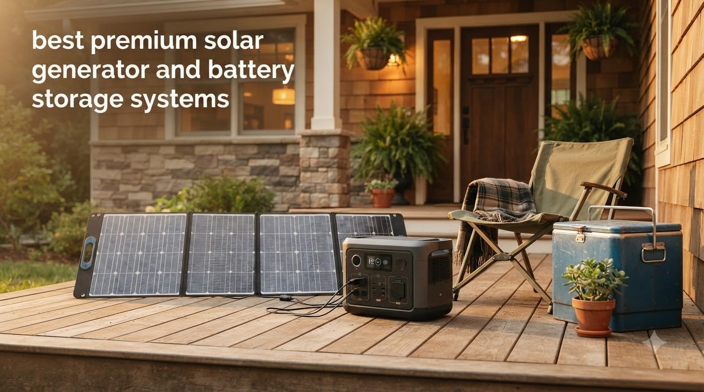 best premium solar generator and battery storage systems