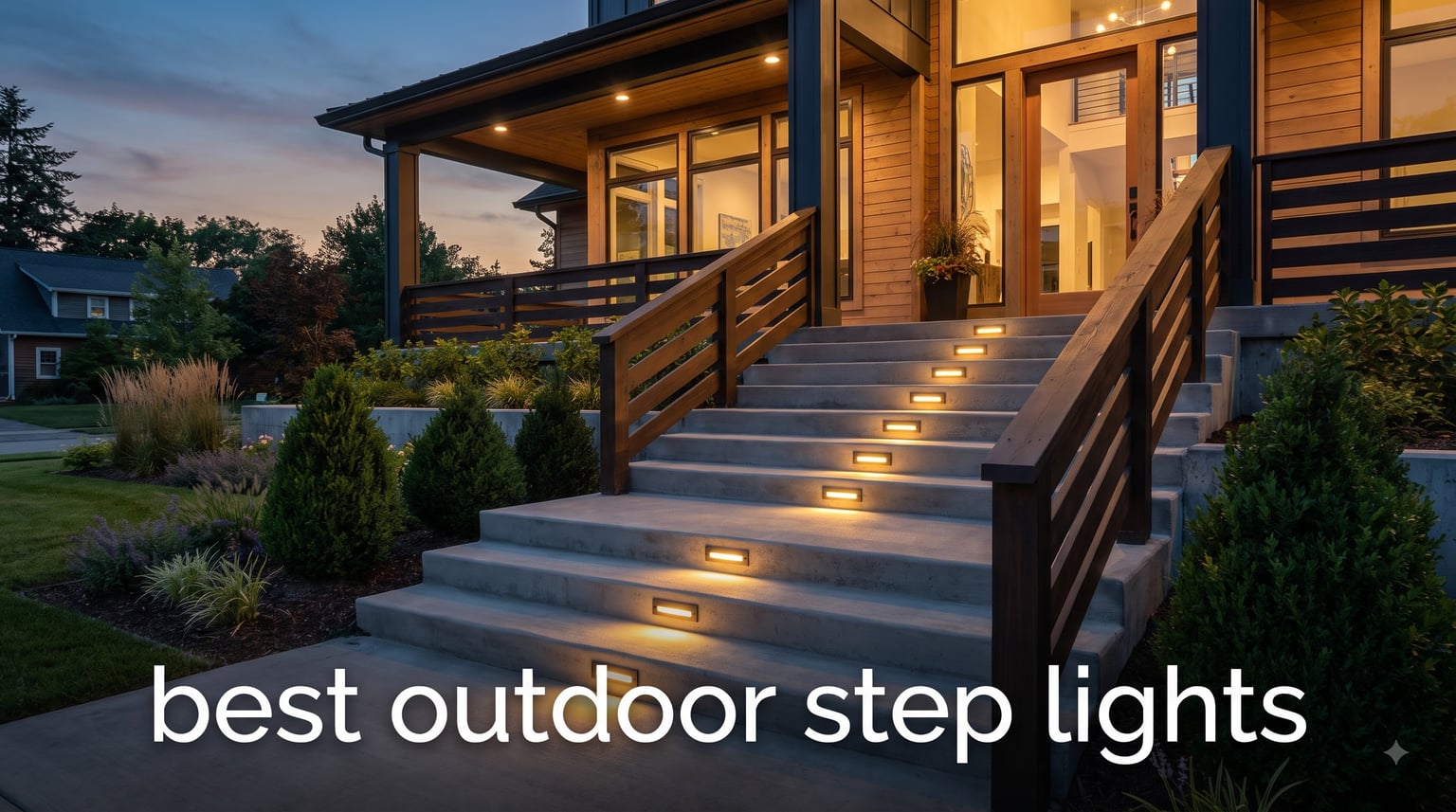 best outdoor step lights