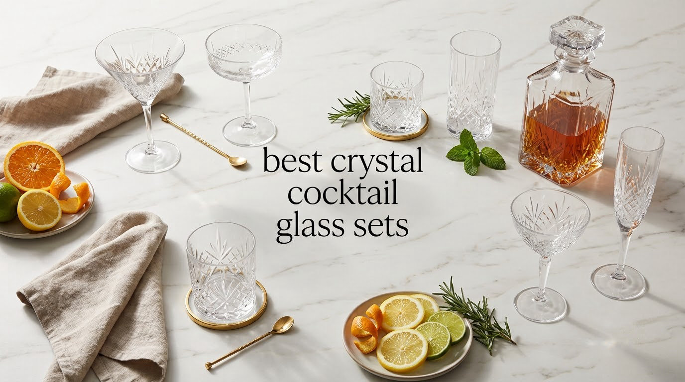 best crystal cocktail glass sets