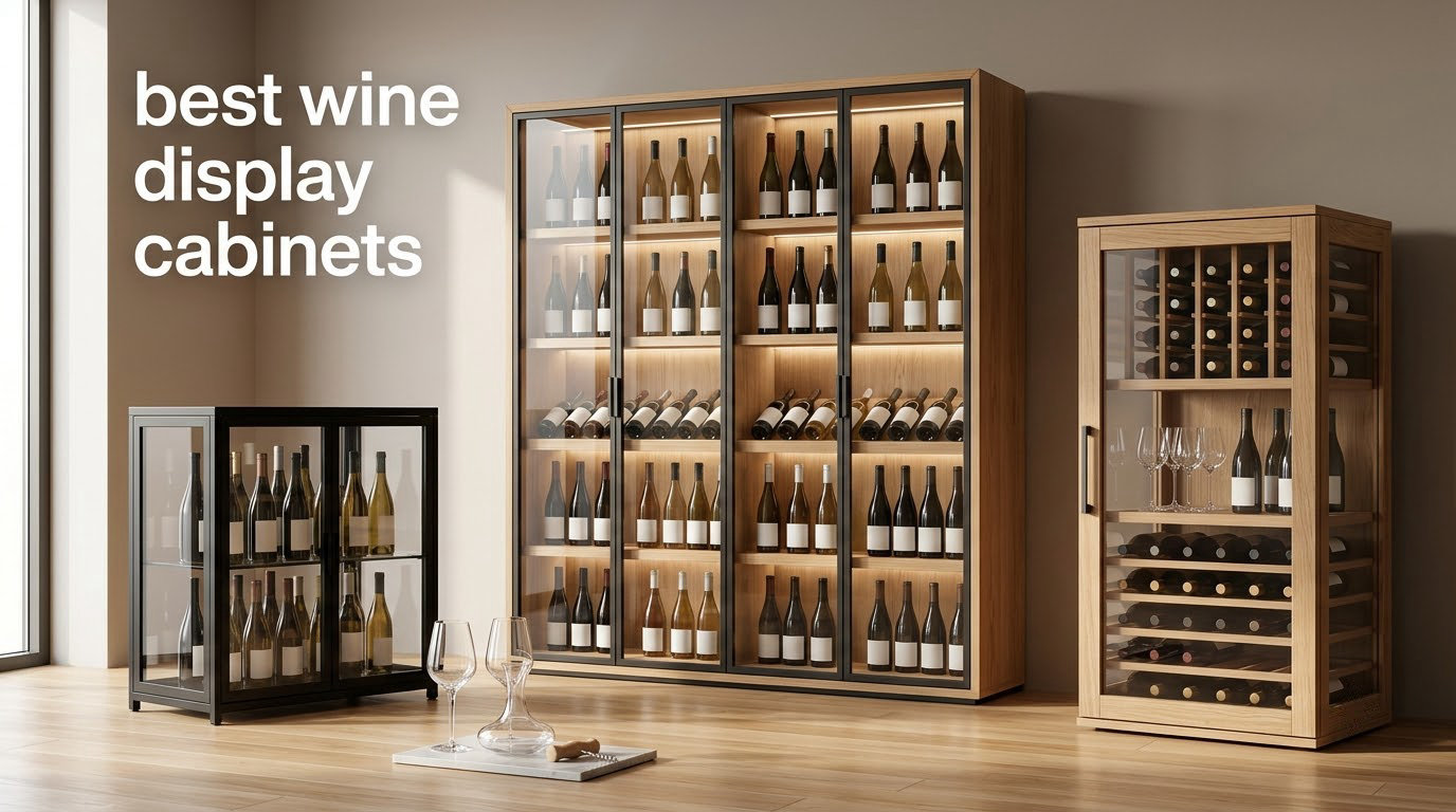 best wine display cabinets