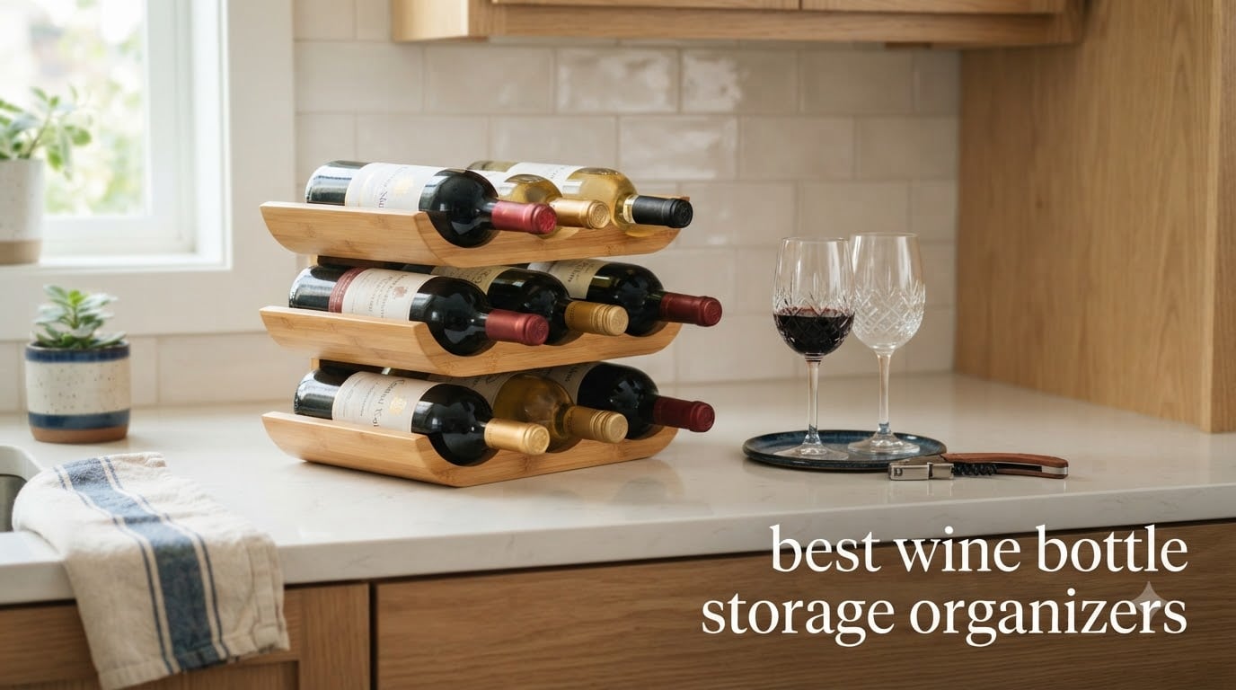 best wine bottle storage organizers