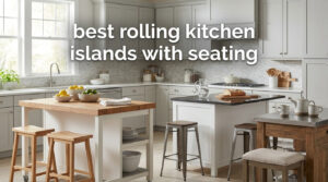 best rolling kitchen islands with seating